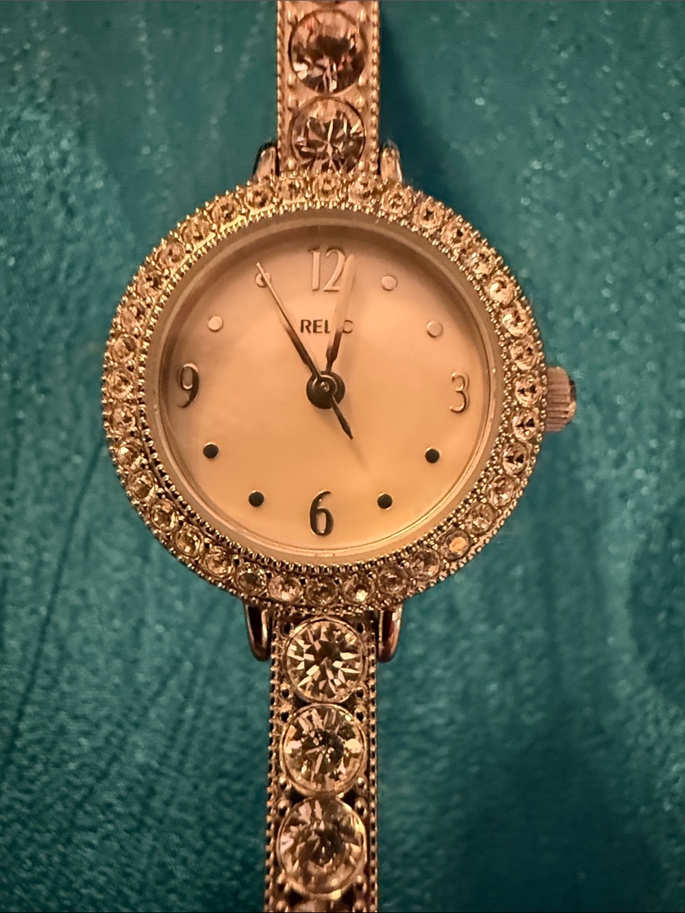 Relic Rose Gold Crystal Accent Ladies Bracelet Watch